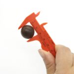 80mm Plastic Vernier Caliper Double Scale Measuring Millimeter/Inches Sliding Micrometer Student Mini Ruler DIY Model Dropship 3