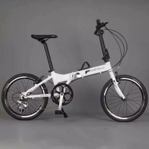 20 Inch Foldable Bike V Brake 8 Speeds Mini Bicycle Aluminum Alloy Frame HG50 Cassette Tower Wheel 52T Crankset For Daily Using 1
