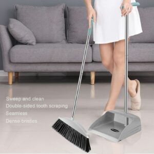 Cleaning Brush Broom Dustpans Set Home For Floor Sweeper Garbage Cleaning Stand Up Broom Dustpan Set Household Cleaning Tools 2