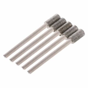 5PCS Diamond Coated Cylindrical Burr 5mm Chainsaw Sharpener Stone File Chain Saw Sharpening Carving Grinding Tools Drop Shipping 1