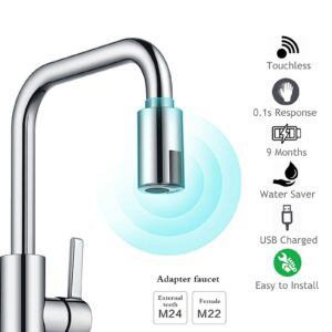 Intelligent Faucet Water-Saving Sensor Non-Contact Faucet Infrared Sensor Adapter Kitchen Faucets Nozzle For Kitchen Bathroom 1