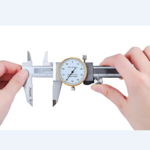 0-150mm Dial Calipers 6 Inch Stainless Steel Dial vernier caliper Shock-proof Vernier Caliper 0.01mm Metric Gauge Measuring Tool 2