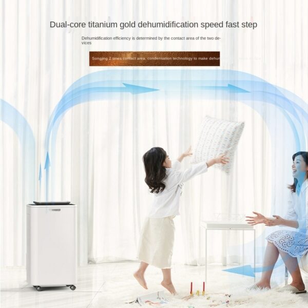 DH02 dehumidifier household bedroom small air hygroscopic chamber industrial dehumidification high power drying 3