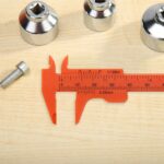 80mm Plastic Vernier Caliper Double Scale Measuring Millimeter/Inches Sliding Micrometer Student Mini Ruler DIY Model Dropship 5