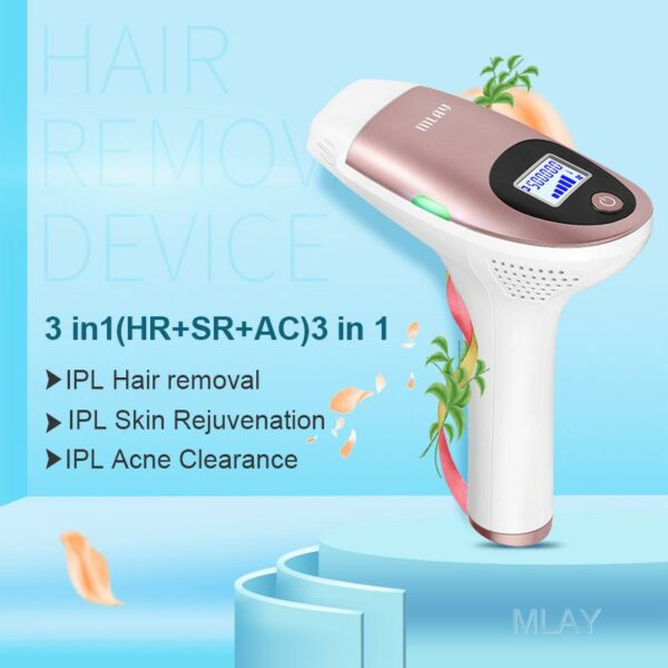 MLAY T3 Laser Hair Removal Epilator Malay Depilator Machine Full Body Hair Removal Device Painless Personal Care Appliance 2