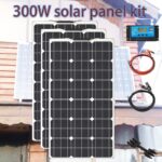 Solar Panel Kit 300W 200w 100w flexible solar panels module controller for camper caravan boat car battery 12v Energy chargin 1
