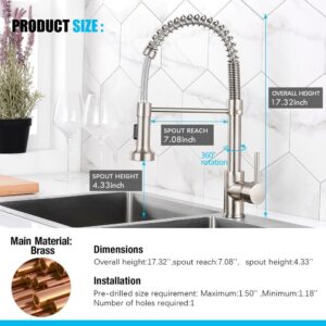 Black Spring Style Kitchen Faucet Deck Mounted 360 Degree Rotation Sink Tap Hot And Cold Mixer Pull Down Sprayer Nozzle Faucets 2