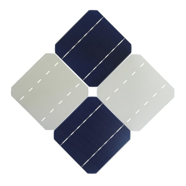 100Pcs 0.5V 125MM Monocrystalline Solar Cell For DIY Solar Panel 12V 5