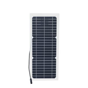 Xinpuguang 12v 10w Transparent semi-flexible silicon Monocrystalline solar panel cell DC module 12vol DIY battery phone adapter 2