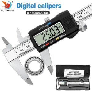 Digital Vernier Caliper 6 inch 0-150mm Electronic Measuring Caliper Stainless Steel 1