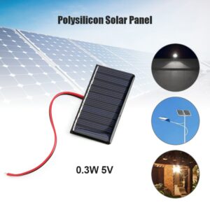 0.3W 5V Solar Epoxy Panel Polysilicon Board with Wire Mini Solar System DIY Module for Battery Power Charger Solar Toys 2