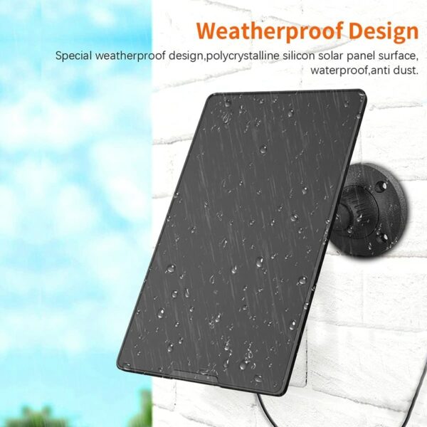 Solar Panel Wireless Outdoor Solar Security Camera Waterproof Solar Panel with Android Port Cable 4