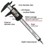 Digital Vernier Caliper LCD Electronic  Altimeter Micrometer Measuring  Tool  Plastic Ruler 0-150mm 0-100mm 6-inch 1