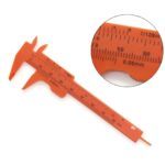 80mm Plastic Vernier Caliper Double Scale Measuring Millimeter/Inches Sliding Micrometer Student Mini Ruler DIY Model Dropship 1