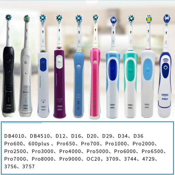 Original Oral B Replacement Brush Heads for Oral-B Rotating Electric Toothbrush Genuine Teeth Whitening Soft Bristle Refills 5