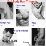 Men's Electric Groin Hair Trimmer Pubic Hair Trimmer Body Grooming Clipper for Men Bikini Epilator Rechargeable Shaver Razor 6