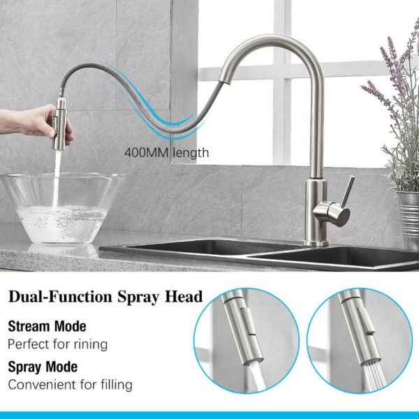 Pull Out Black Sensor Kitchen Faucets Stainless Steel Smart Induction Mixed Tap Touch Control Sink Tap Torneira De Cozinha 3