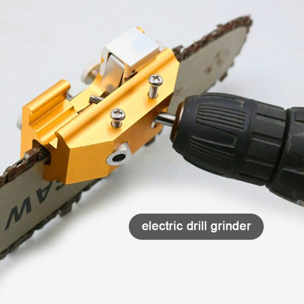 Portable Chain Saw Sharpener Manual Chainsaw Sharpening Jig Grinding Abrasive Tool Machinery Chain Saw Drill Sharpen Tools 3