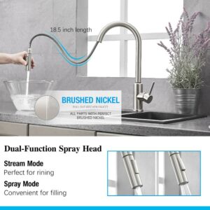 Kitchen Faucets Smart Sensor Pull-Out Hot and Cold Water Switch Mixer Tap Smart Touch Spray Tap Kitchen Black Crane Sink Faucets 2