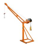 220V Outdoor Roof Construction Decoration Electric Lifting Hoist Household Small Hydraulic Lifting Feeding Crane 3