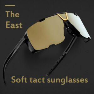 2022 New Men's Polarized Sunglasses East Soft Tact Cycling Glasses 3 Lens with Case Women Racing Road Mountain Bike Sunglasses 1