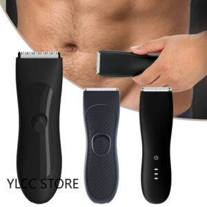 Men's Electric Groin Hair Trimmer Pubic Hair Trimmer Body Grooming Clipper for Men Bikini Epilator Rechargeable Shaver Razor 1