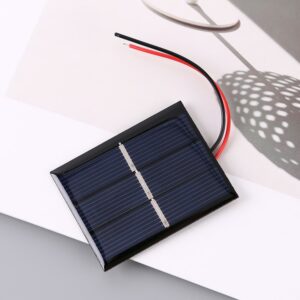 0.4W 1.5V DIY Module Solar Cells Outdoor Polysilicon Solar Epoxy Panel Mini Solar System Camping Hiking Solar with Wire 2