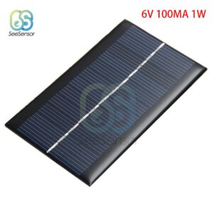 Solar Panel 2V 5V 6V 9V 12V Mini Solar System DIY For Battery Cell Phone Chargers Portable Solar Cell 0.23W 0.6W 0.8W 1W 1.5W 3W 1