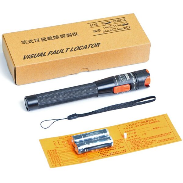 Visual Fault Locator, Red Light Pen 10mW  Fiber Optic Cable Tester Test Equipment VFL 10KM 5