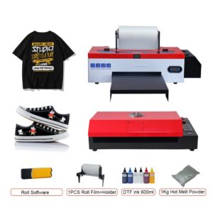 A3 DTF Printer For Epson L1800 Directly Transfer Heat Transfer Film DTF A3 t shirt printing machine with roll RIP software 1