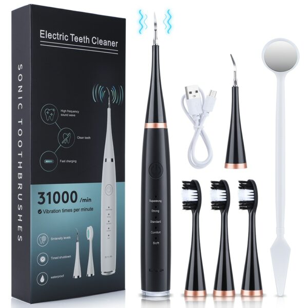 Household Rechargable Dental Scaler 31000min Electric Teeth Whitening Cleaner Remove Dental Calculus Tartar Oral Care Device NEW 1