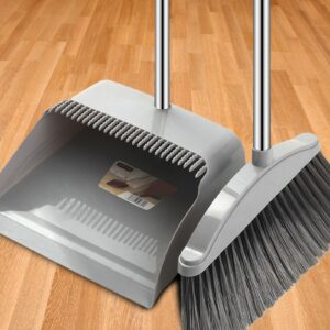 Cleaning Brush Broom Dustpans Set Home For Floor Sweeper Garbage Cleaning Stand Up Broom Dustpan Set Household Cleaning Tools 1