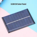 Solar Panel 0.6W 5V 120mA Battery Bank Powerbank Charger Mobile Phone Waterproof Solar Panel Charge Power Bank 3