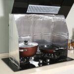 Baffle Kitchen Stove Oil Printing Aluminum Foil Baffle Fried Vegetable Heat Insulation Oil-Proof Splash-Proof Scalding Baffle 3