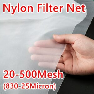 20-500 Mesh Food Grade Nylon Filter Mesh Micron Kitchen Oil Food Water Filter Net Fabric Cloth Precisely Wine Beer Brew Colander 1