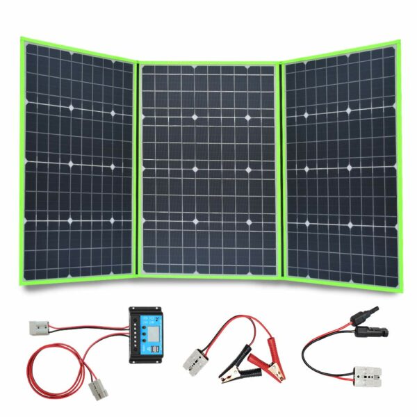 solar panel foldable flexible portable 100w 150w 200w 300w 18v/20v home kit outdoor charger controller 5v usb 12v car RV battery 2