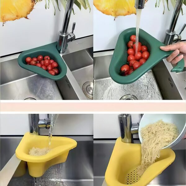 Kitchen Leftover Sink Strainer Sink Swan Drain Basket General  Fruit and Vegetable Drain Basket Multifunctional Drain Basket 2