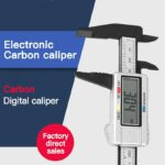 150mm 6 inch LCD Digital Electronic Carbon Fiber Vernier Caliper Gauge Micrometer Measuring Tool High precision carbon fiber 2