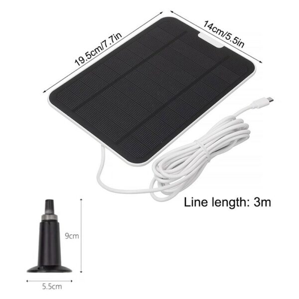 50W High Efficiency Solar Panel 360 Rotation Outdoor Camping Solar Battery Charger 3m/10Ft Cable IP67 Waterproof Phone Charging 6