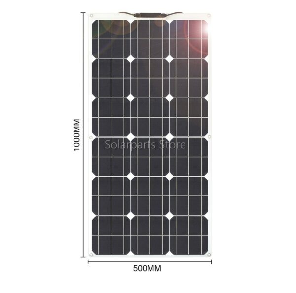 Flexible Solar Panel 100w 200w 300w 400w 500w 600w 1000w for RV Boat Car Home 12V 24V Battery Charger 2
