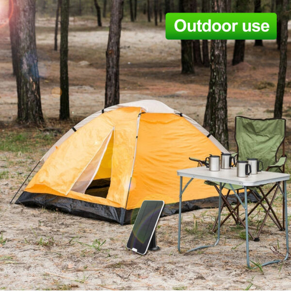 50W High Efficiency Solar Panel 360 Rotation Outdoor Camping Solar Battery Charger 3m/10Ft Cable IP67 Waterproof Phone Charging 4