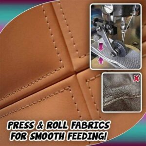 Leather Roller Presser Foot Industrial Sewing Machine Parts Leather Presser Foot Sewing Machine Roller Presser Foot Apparel 2