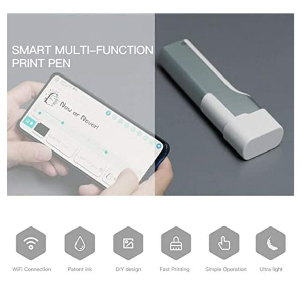 Evebot Portable Printpen Mini Printer Inkjet Pen Portables Handheld Printers Small Color DIY Printing for Android/IOS 4