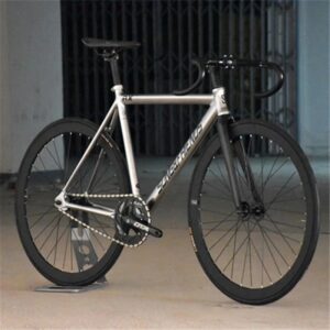 Fixed Gear Bike 48cm 52cm 56cm Single Speed Track Bicycle Aluminum Alloy Frame 40mm Wheel Carbon Customizable Fiber Fork 2