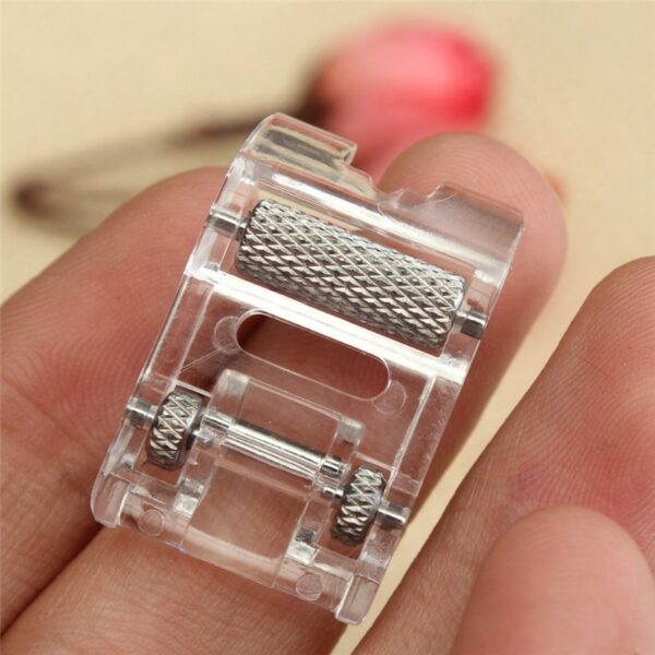 Low Shank Roller Presser Foot For Snap Singer Brother Janome Sewing Machine DIY Apparel Sewing Accessories Fabric Leather NEW 6