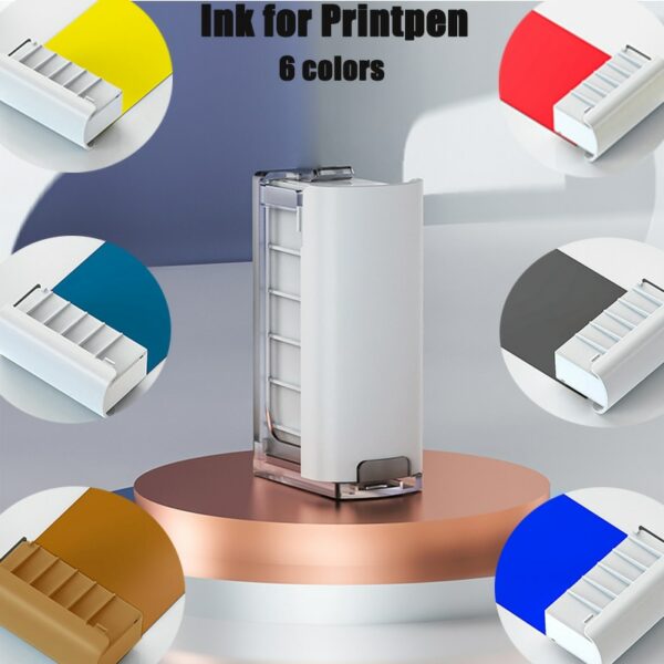 Evebot Portable Printpen Mini Printer Inkjet Pen Portables Handheld Printers Small Color DIY Printing for Android/IOS 3