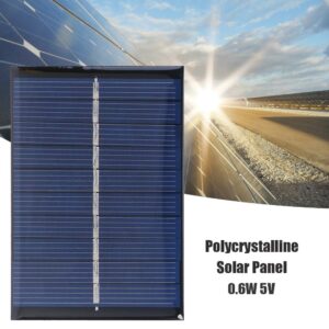 Solar Panel 0.6W 5V 120mA Battery Bank Powerbank Charger Mobile Phone Waterproof Solar Panel Charge Power Bank 1