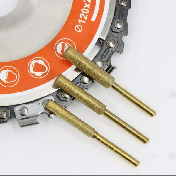 5/12PCS Diamond Chainsaw Sharpener Burr 4/4.8/5.5mm Grinder Chain Saw Drill Bits Saw Sharpening Carving Grinding Tools Dropship 5