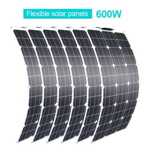 Flexible Solar Panel 100w 200w 300w 400w 500w 600w 1000w for RV Boat Car Home 12V 24V Battery Charger 1