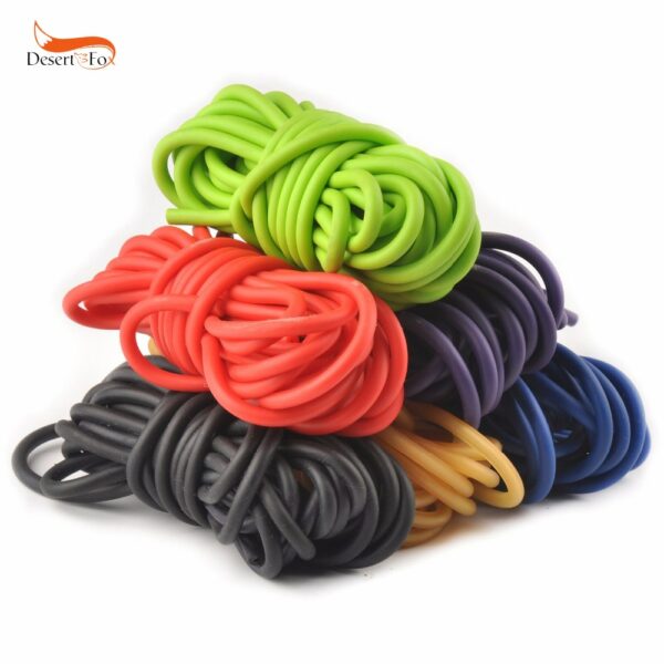 5mm*5/10m Outdoor Natural Latex Rubber Tube Stretch Elastic Slingshot Replacement Band Catapults Sling Rubber 1